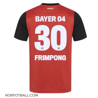 Billige Fotballdrakt Bayer Leverkusen Jeremie Frimpong #30 Replika Hjemmedrakt 2024-25 Kortermet